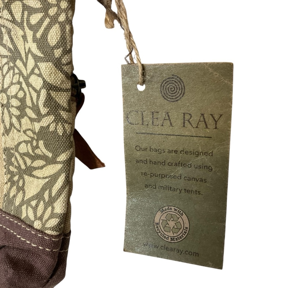 CLEA RAY Small Crossbody bag - The Aida Passport Handmade Repurposed Military - Picture 3 of 8